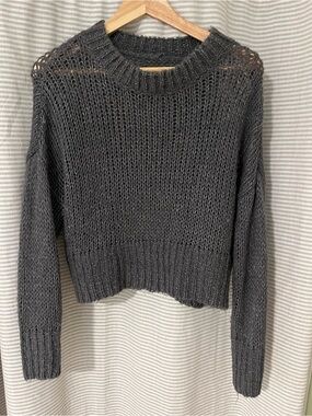 Charcoal Gray Women's Knit Sweater